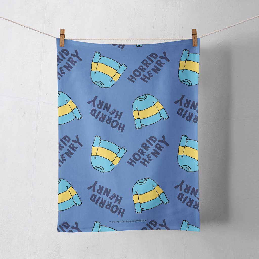 Horrid Henry Jumper Repeat Tea Towel