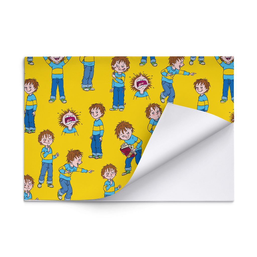 Horrid Henry Yellow Yell Gift Wrap
