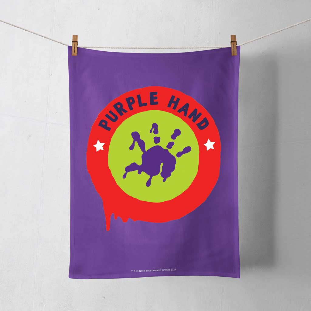 Purple Hand Tea Towel