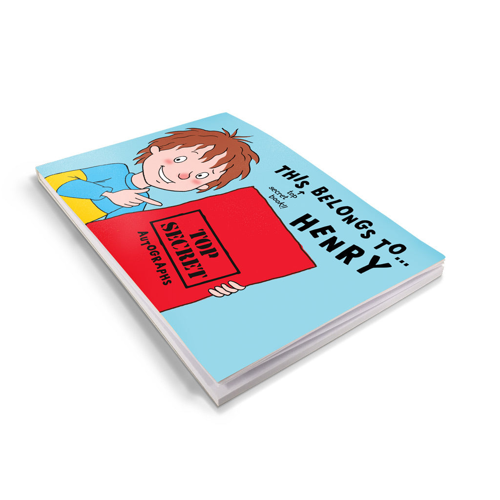 Horrid Henry Top Secret Autographs Notepad