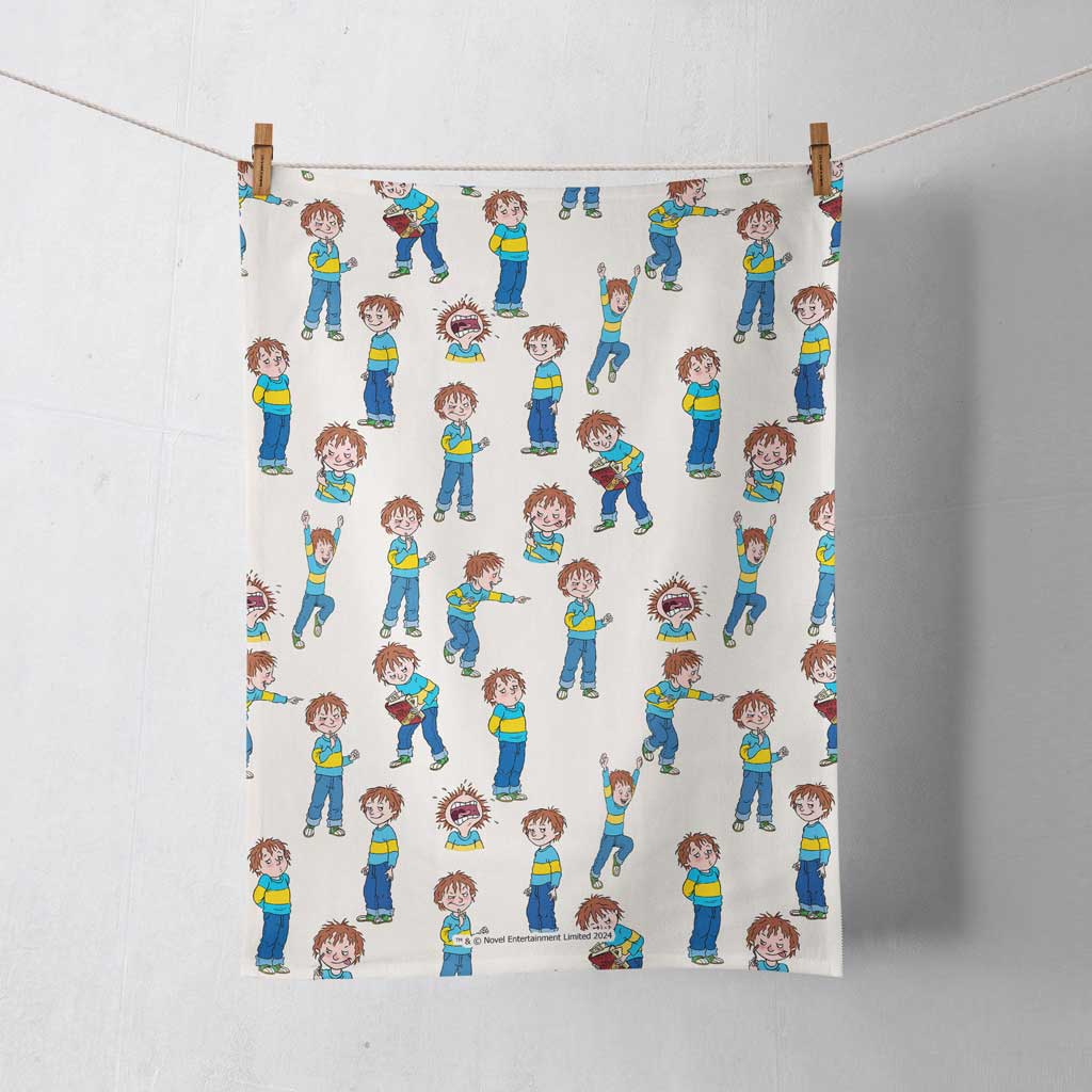 Horrid Henry Poses Tea Towel