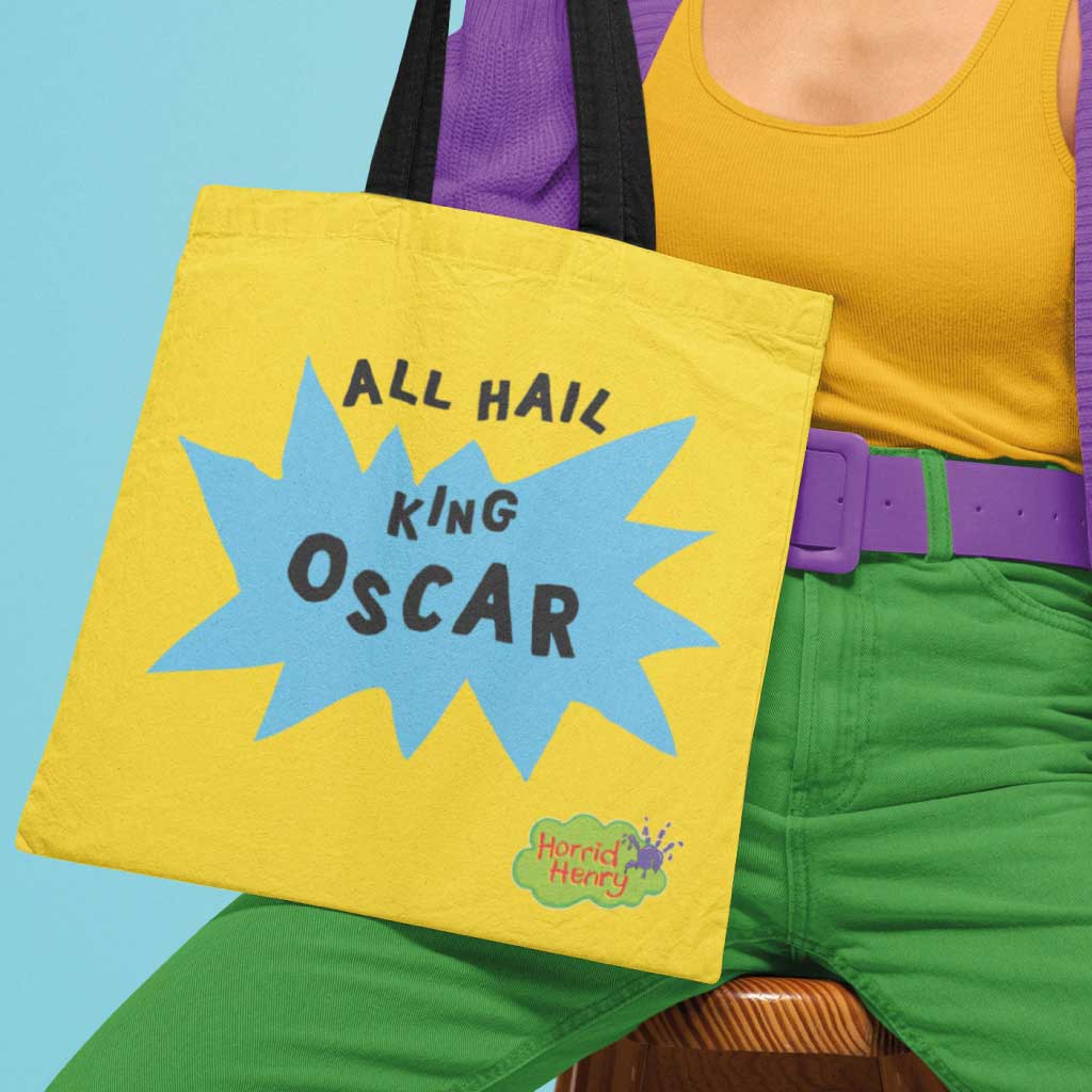 Horrid Henry All Hail King Personalised Tote Bag