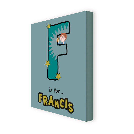 Horrid Henry Personalised Alphabet Canvas - F
