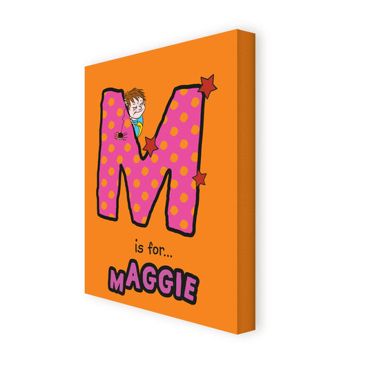 Horrid Henry Personalised Alphabet Canvas - M