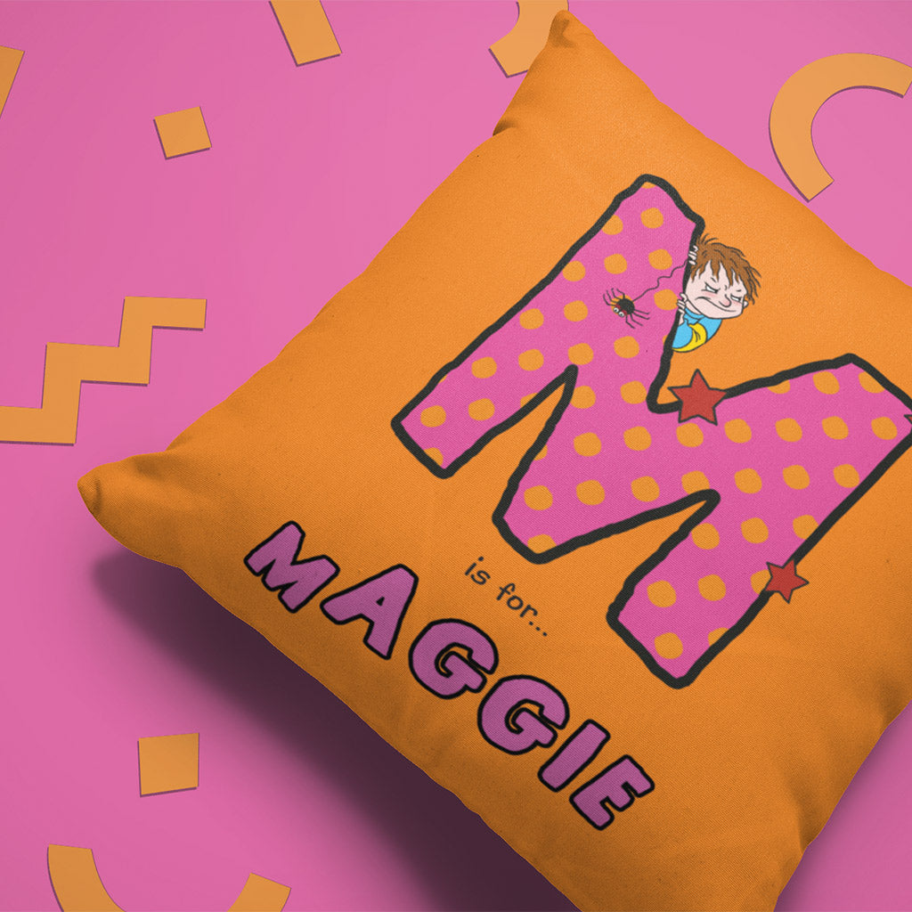 Horrid Henry Personalised Alphabet Cushion - M