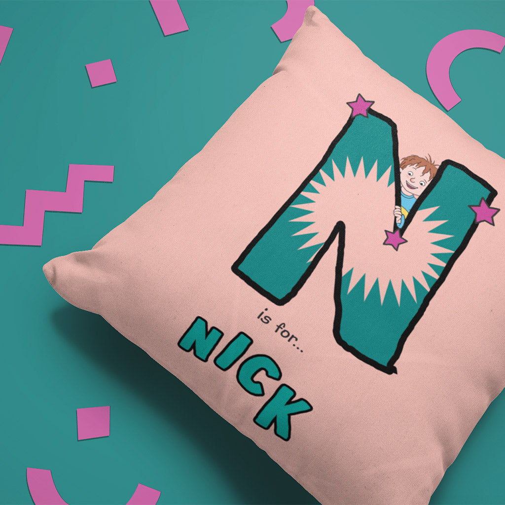 Horrid Henry Personalised Alphabet Cushion - N