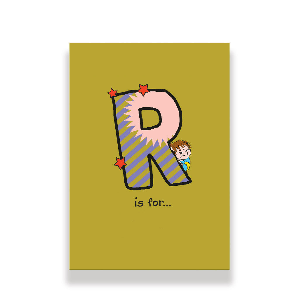 Horrid Henry Personalised Alphabet Canvas - R