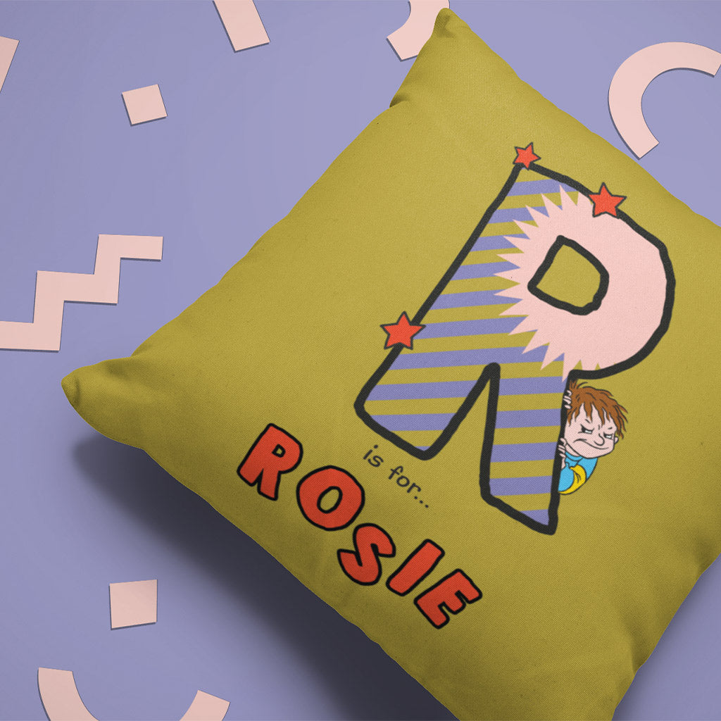 Horrid Henry Personalised Alphabet Cushion - R