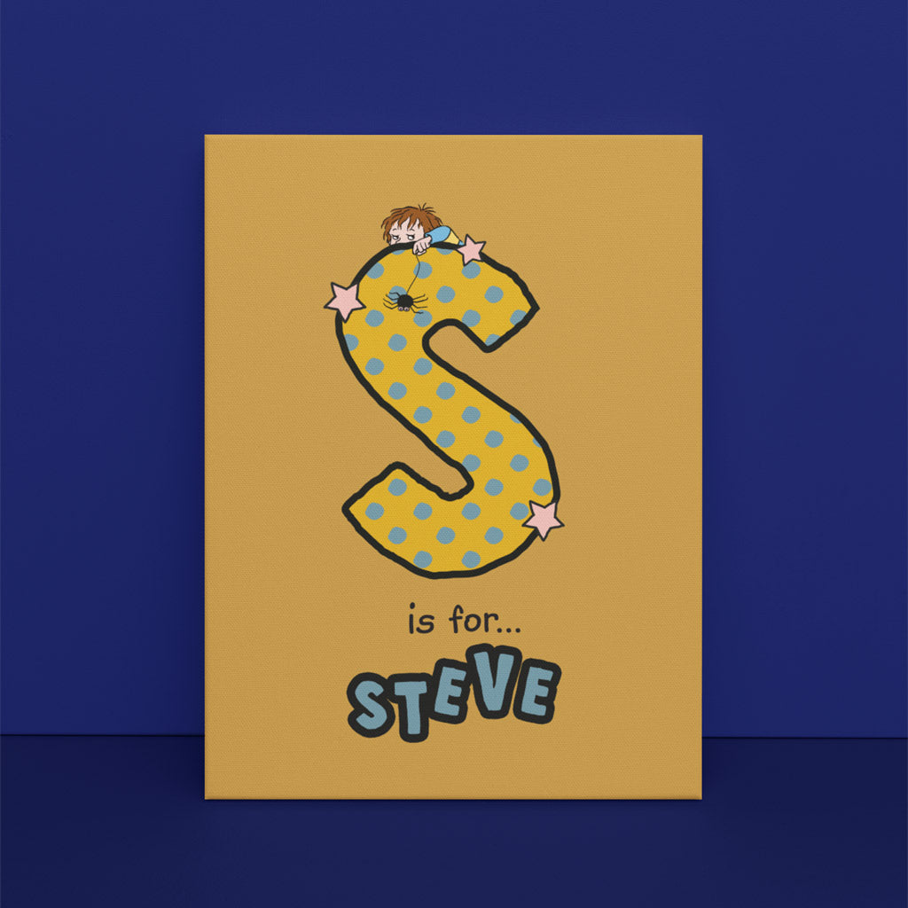 Horrid Henry Personalised Alphabet Canvas - S