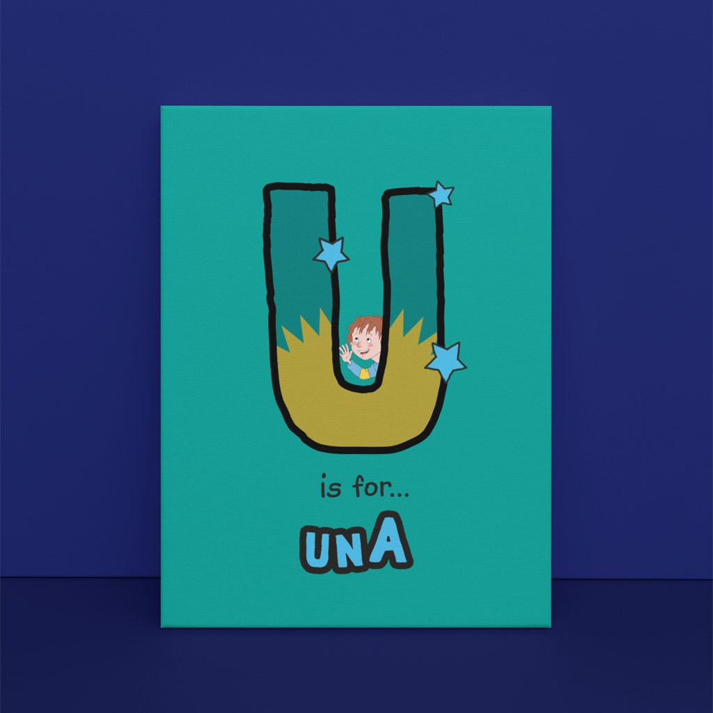 Horrid Henry Personalised Alphabet Canvas - U