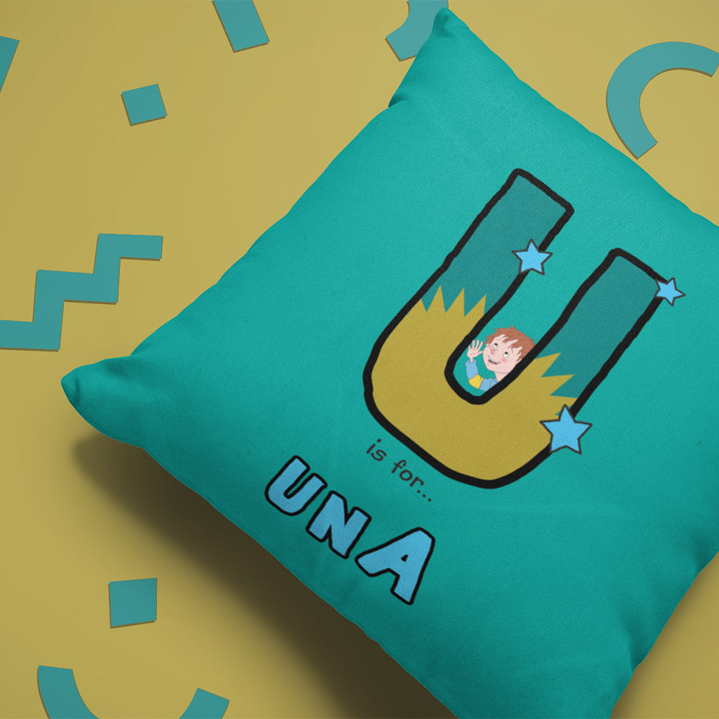 Horrid Henry Personalised Alphabet Cushion - U