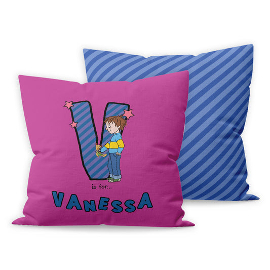 Horrid Henry Personalised Alphabet Cushion - V