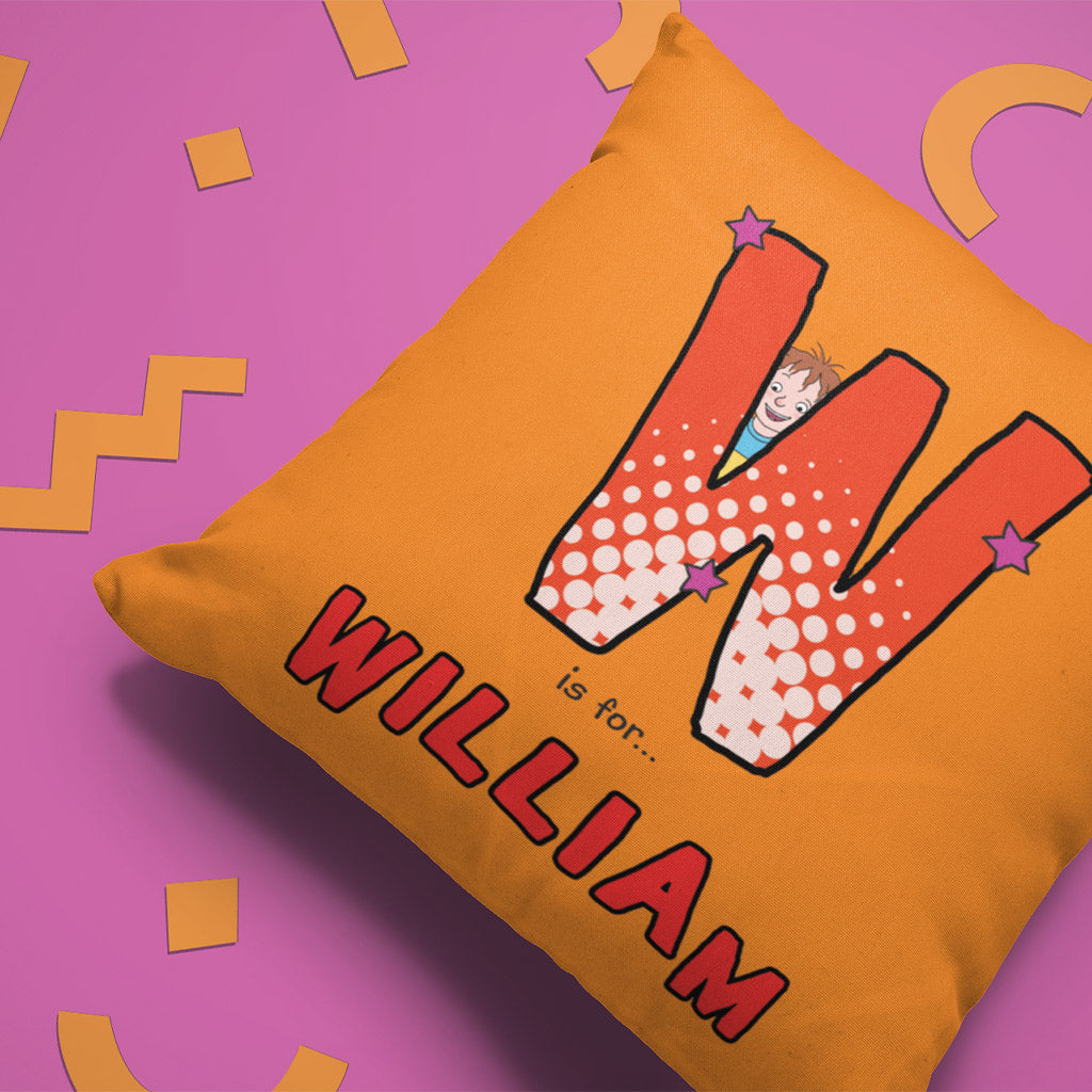 Horrid Henry Personalised Alphabet Cushion - W