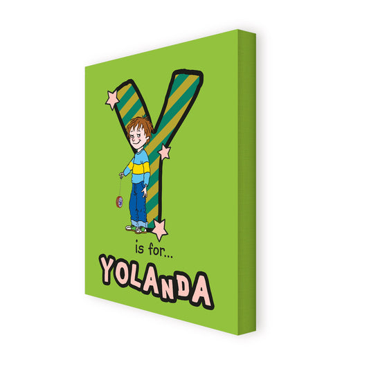 Horrid Henry Personalised Alphabet Canvas - Y