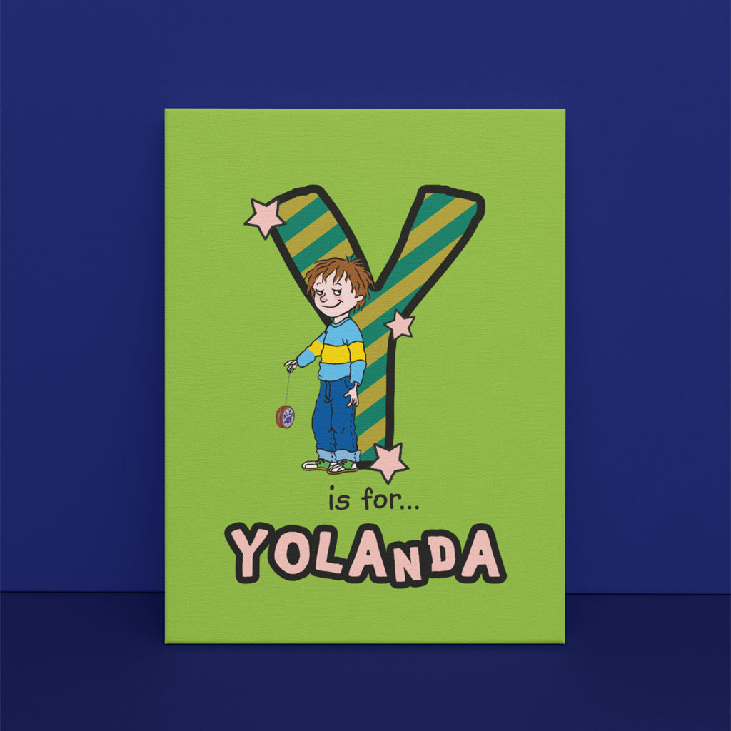 Horrid Henry Personalised Alphabet Canvas - Y
