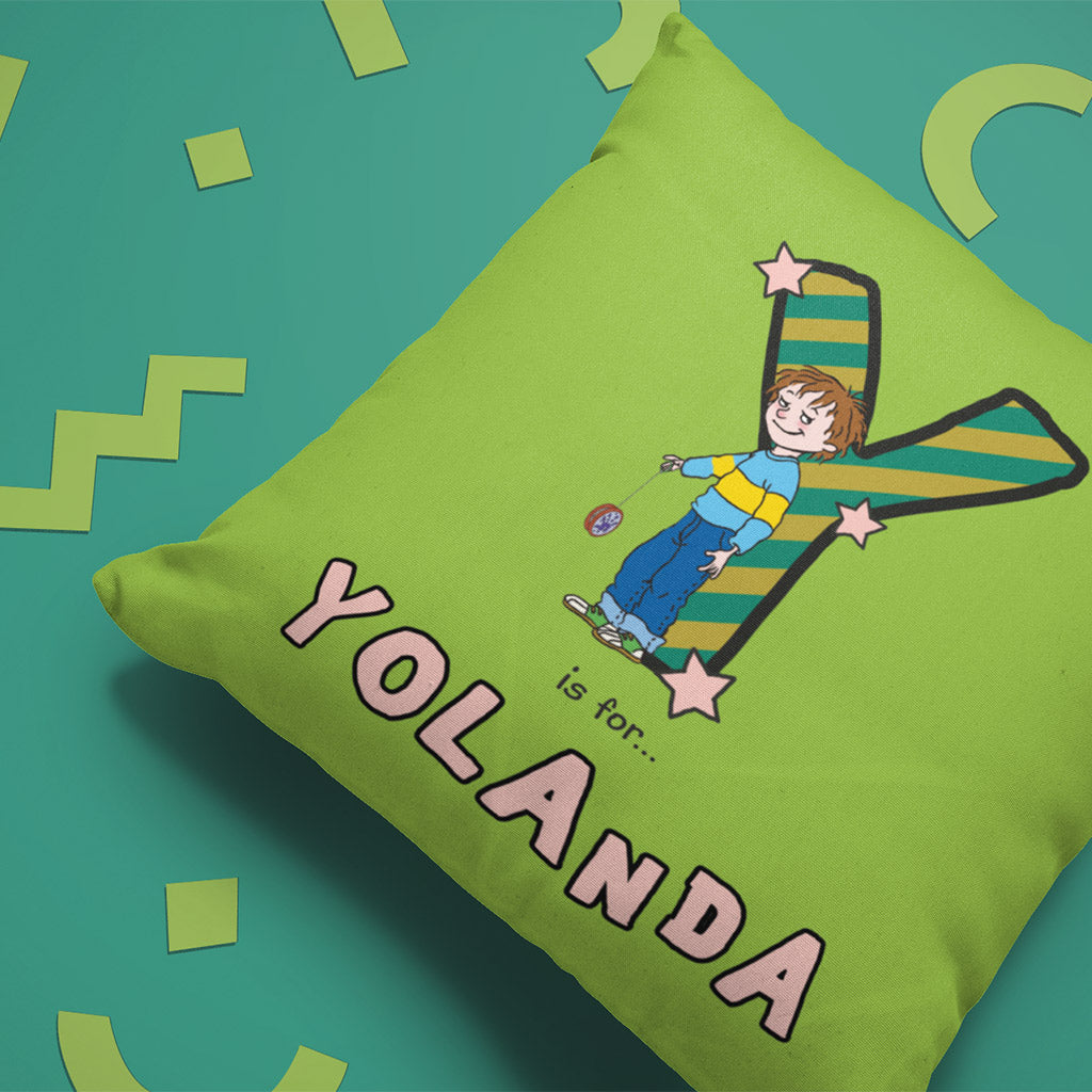 Horrid Henry Personalised Alphabet Cushion - Y