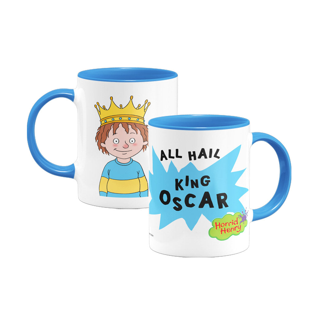 Horrid Henry All Hail King Personalised Porcelain Mug