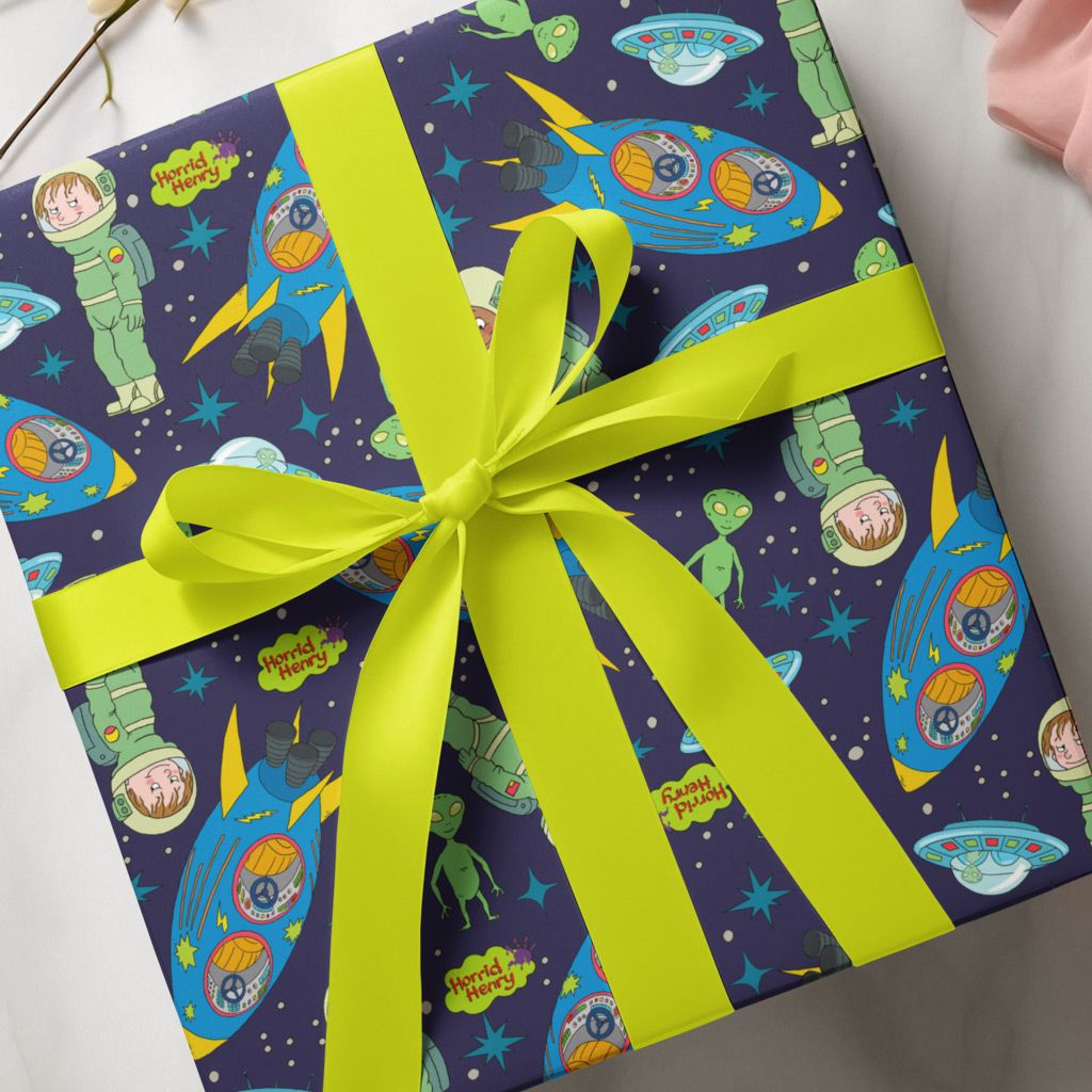 Horrid Henry Space Adventure Gift Wrap