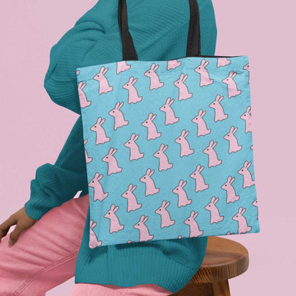 Horrid Henry Pink Bunny Repeat Tote Bag