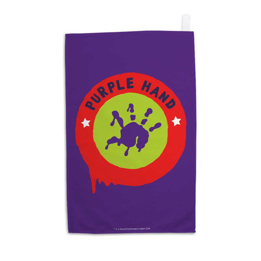 Purple Hand Club Tea Towel