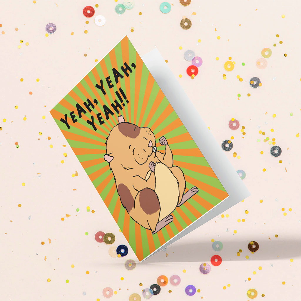 Yeah Yeah Yeah! Fang Greeting Card