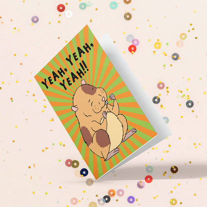 Yeah Yeah Yeah! Fang Greeting Card