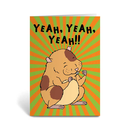 Yeah Yeah Yeah! Fang Greeting Card