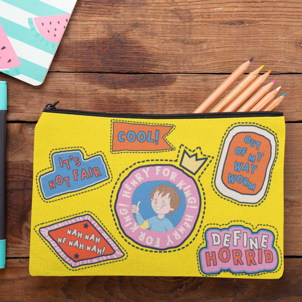 Horrid Henry Labels Pencil Case