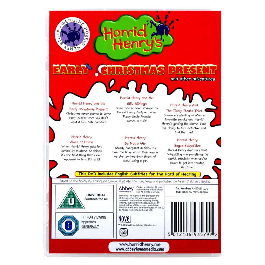 その他 Mr Henry 4: Wild & Wacky - What Can I Do & Helping [DVD] Horrid Henry and the Early Christmas Present DVD - Festive Fun and