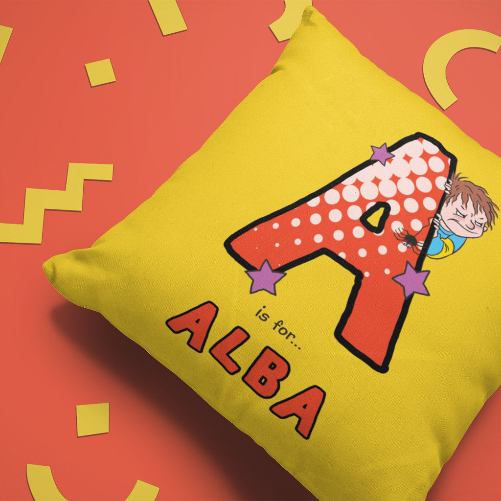 Horrid Henry Personalised Alphabet Cushion - A