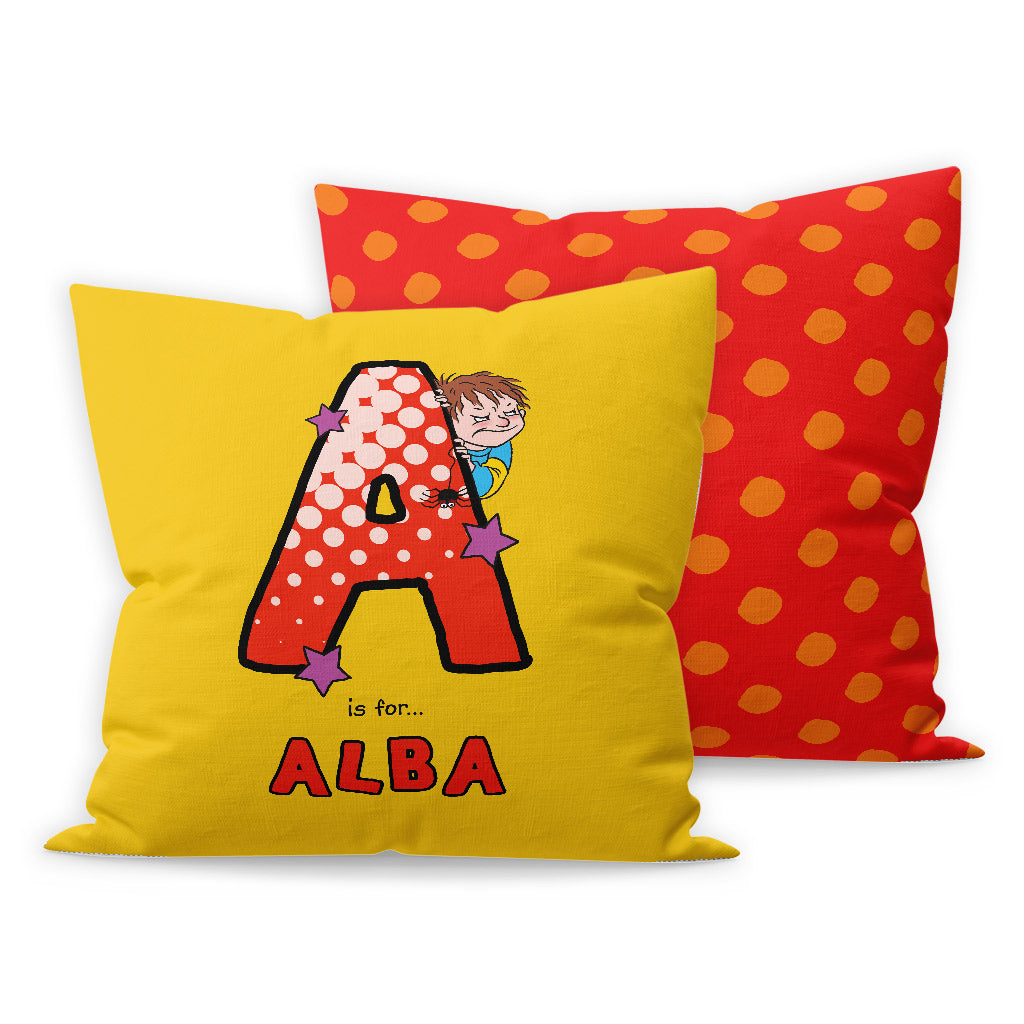 Horrid Henry Personalised Alphabet Cushion - A