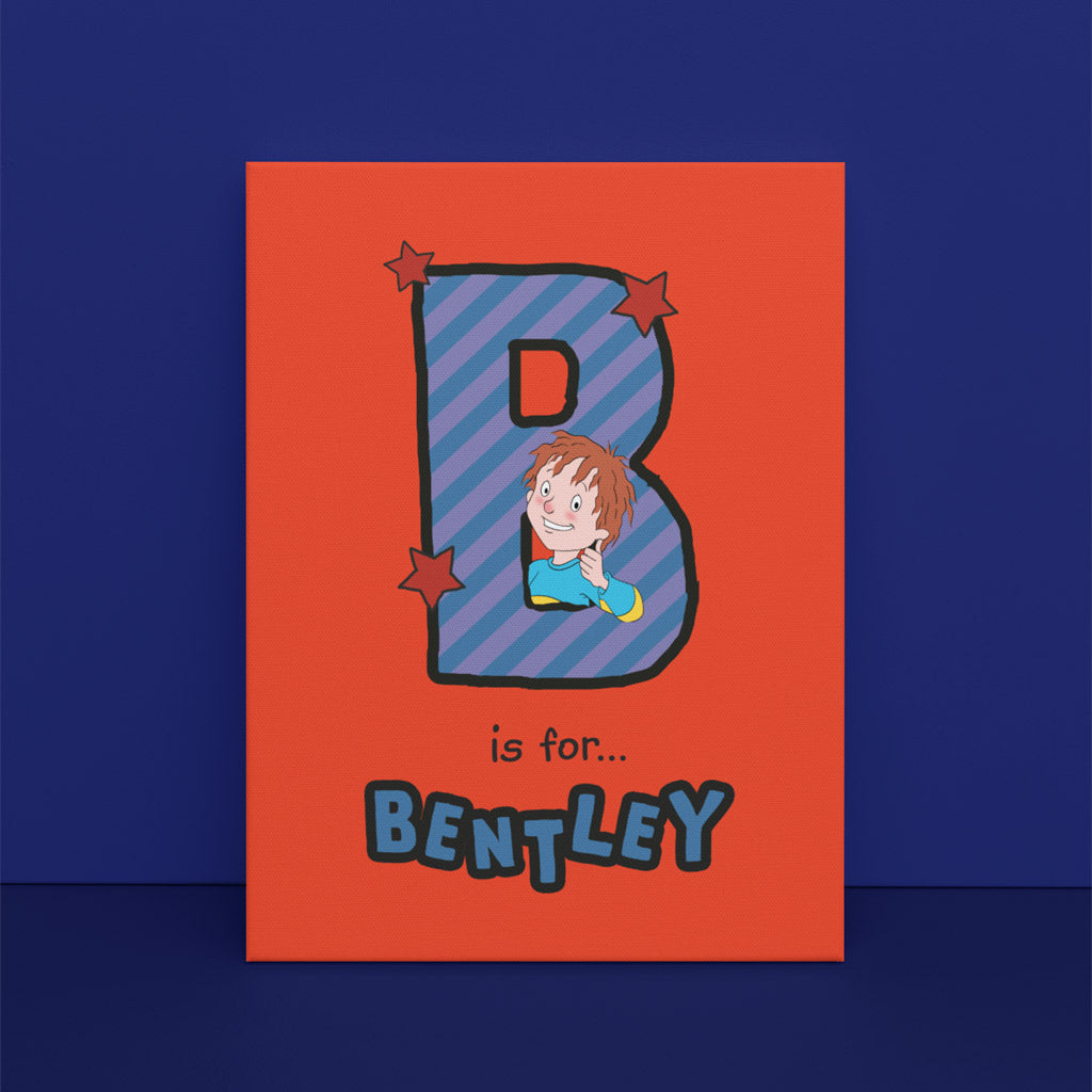 Horrid Henry Personalised Alphabet Canvas - B – Horrid Henry Shop