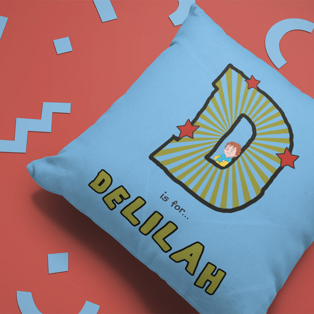 Horrid Henry Personalised Alphabet Cushion - D