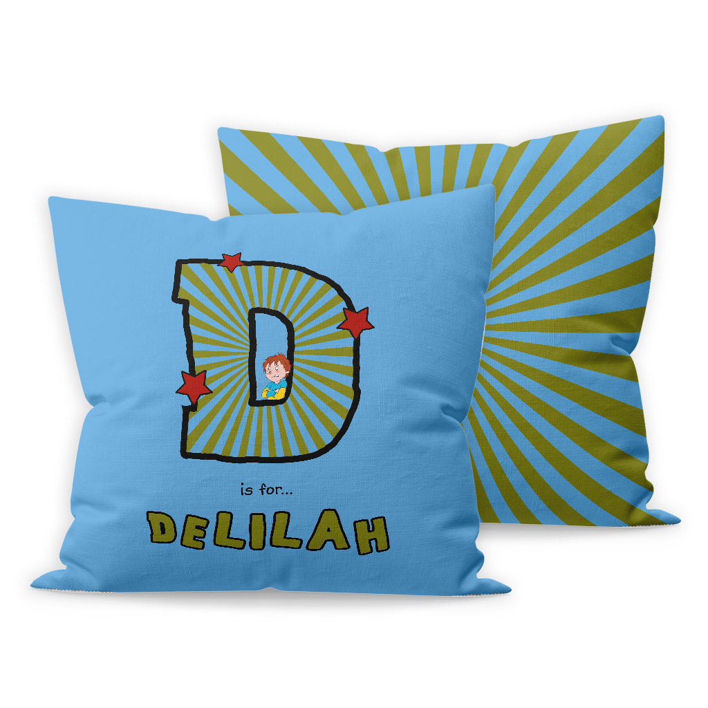 Horrid Henry Personalised Alphabet Cushion - D