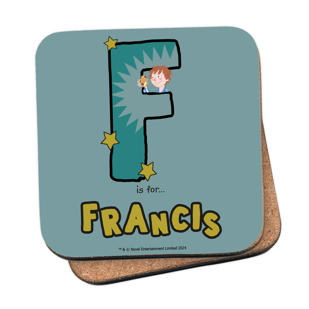 Horrid Henry Personalised Alphabet Coaster - F