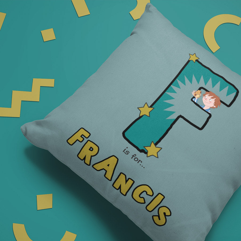 Horrid Henry Personalised Alphabet Cushion - F