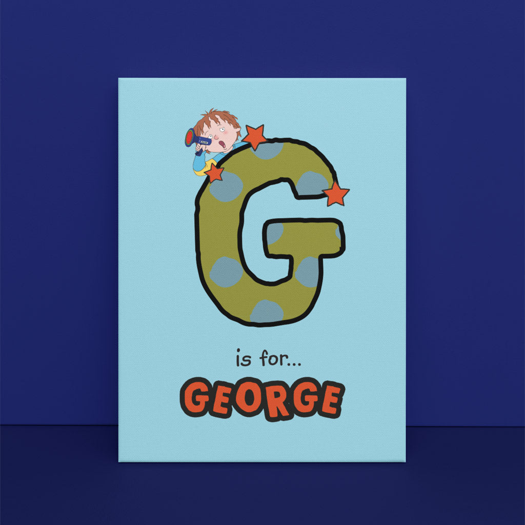 Horrid Henry Personalised Alphabet Canvas - G