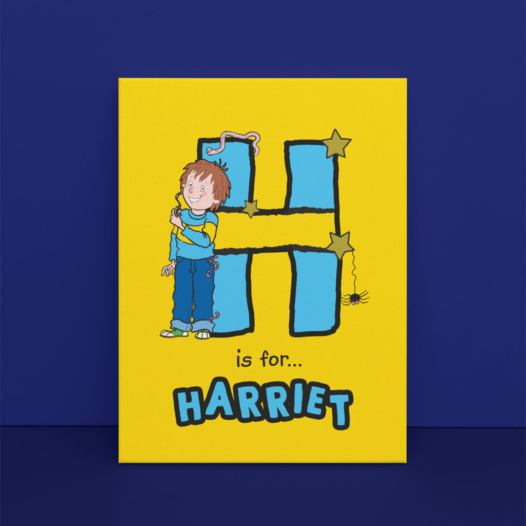 Horrid Henry Personalised Alphabet Canvas - H