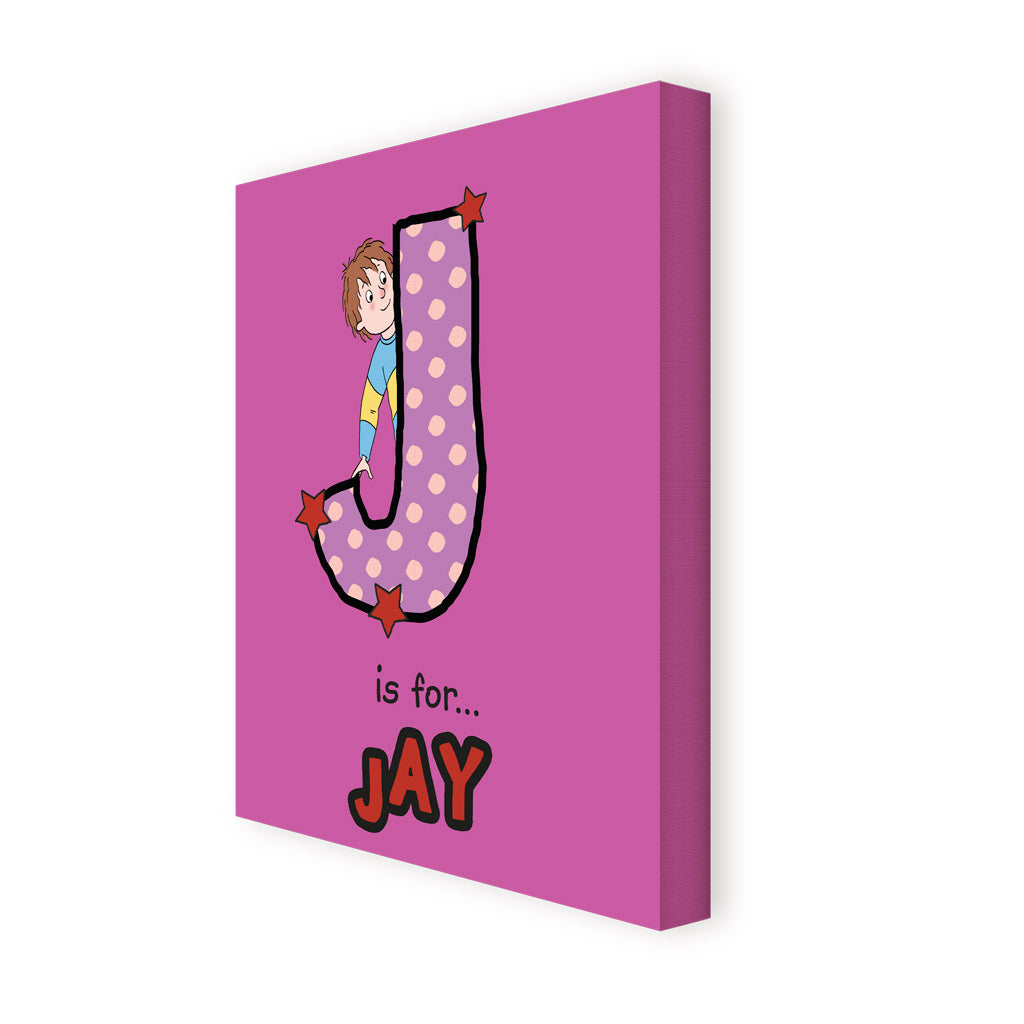 Horrid Henry Personalised Alphabet Canvas - J