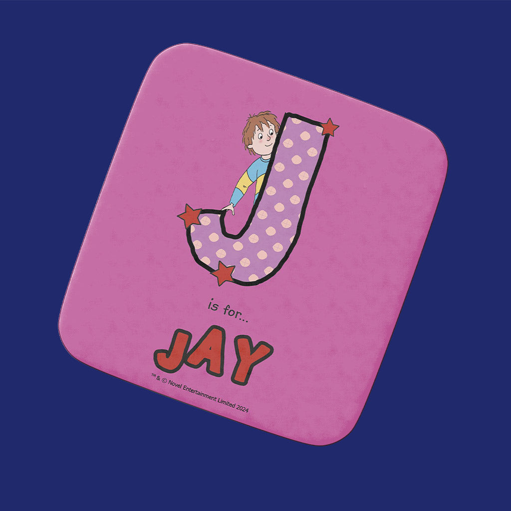 Horrid Henry Personalised Alphabet Coaster - J