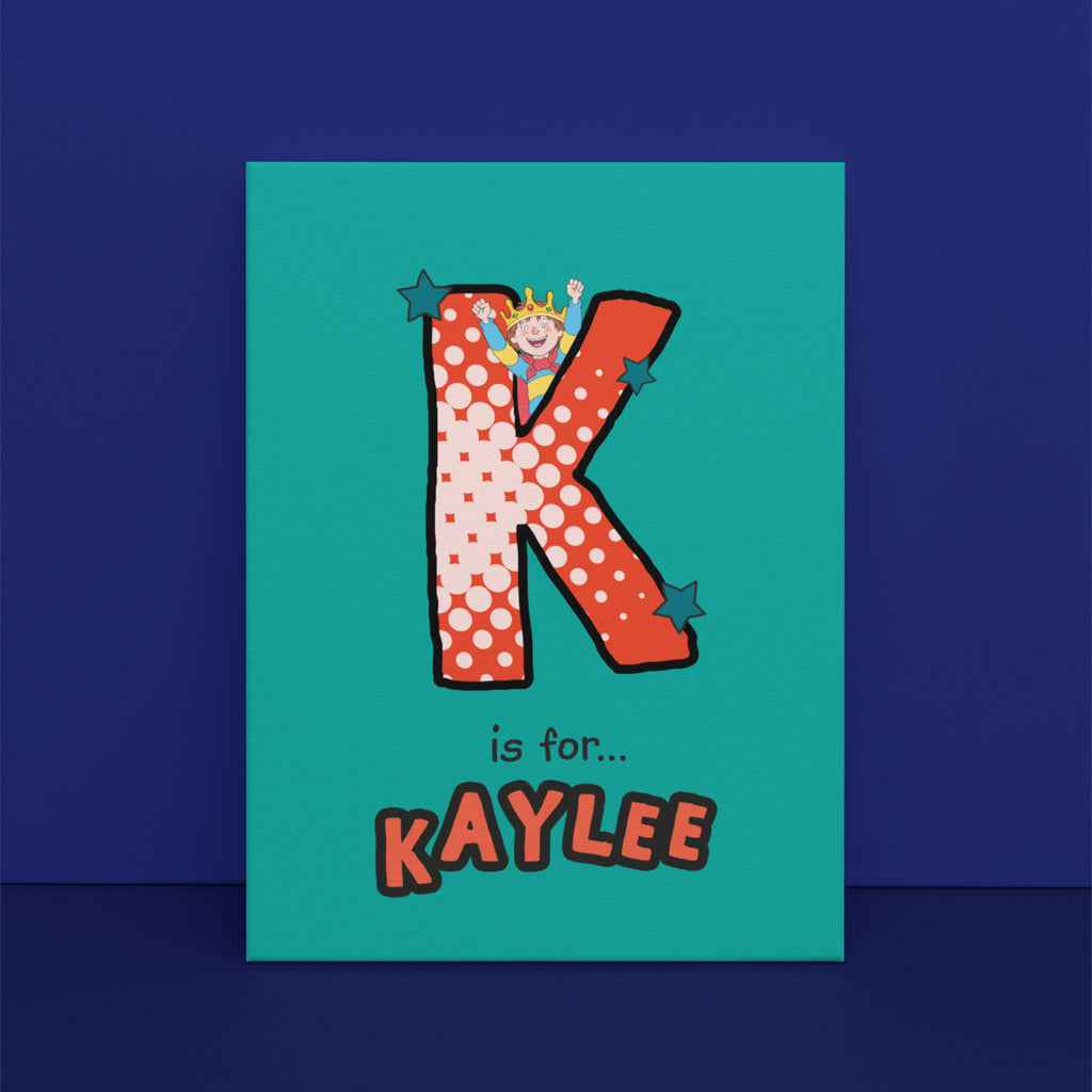 Horrid Henry Personalised Alphabet Canvas - K