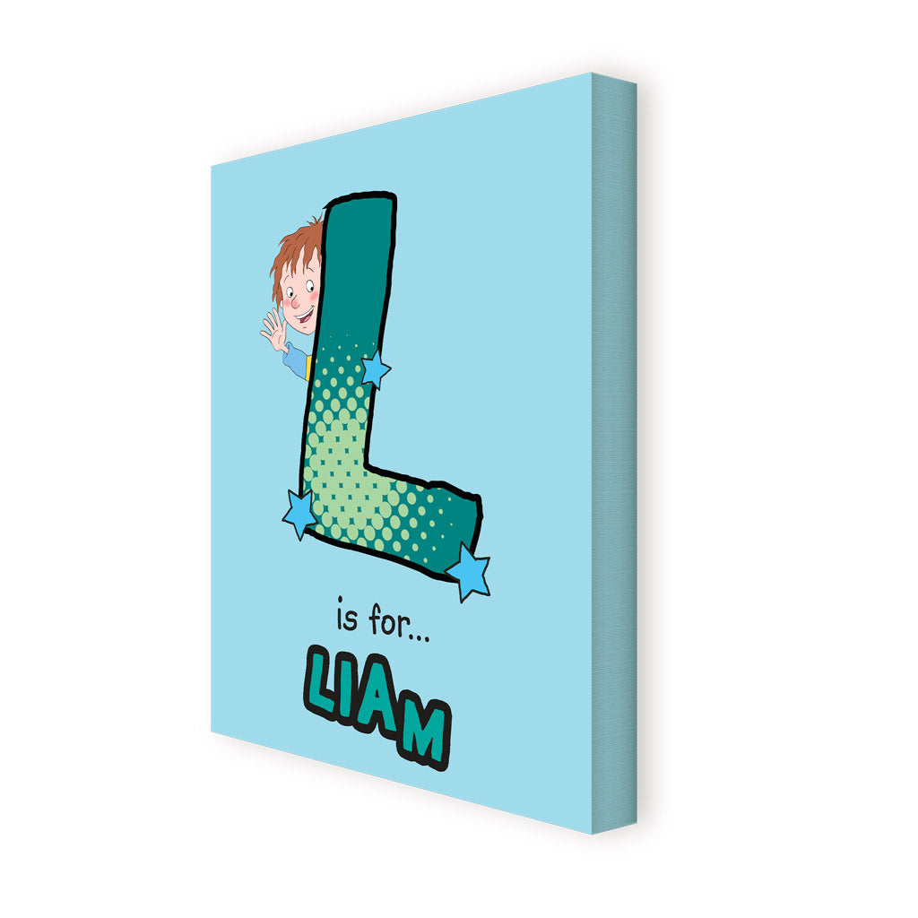 Horrid Henry Personalised Alphabet Canvas - L