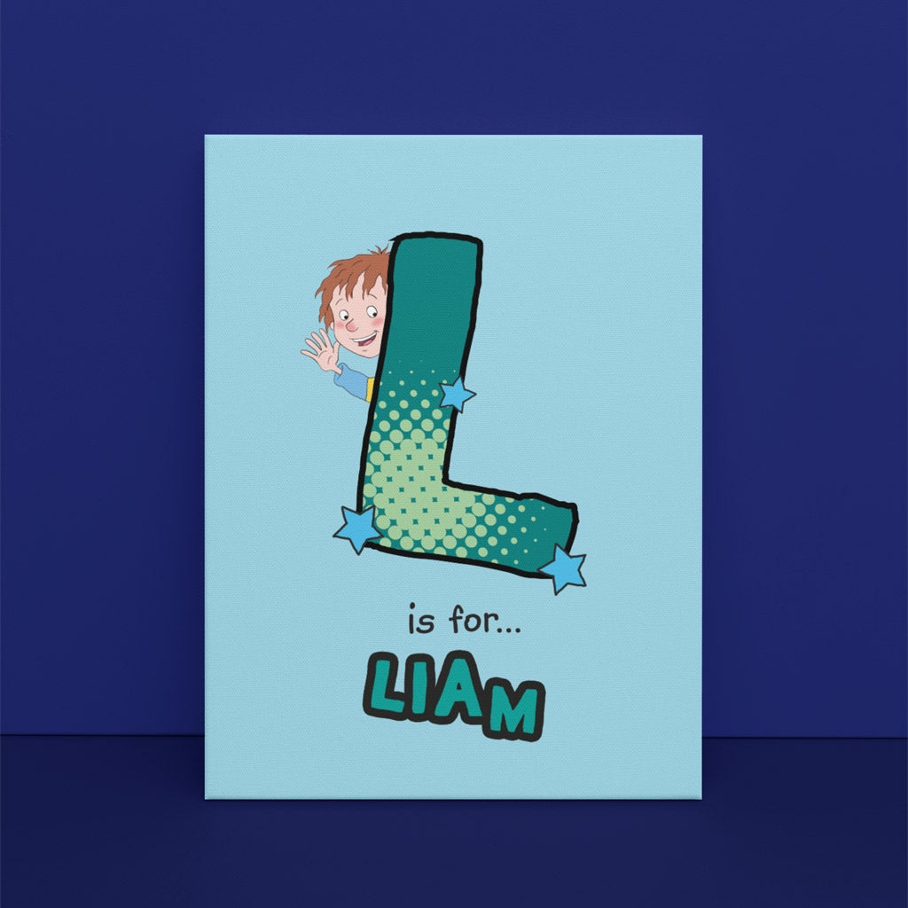 Horrid Henry Personalised Alphabet Canvas - L