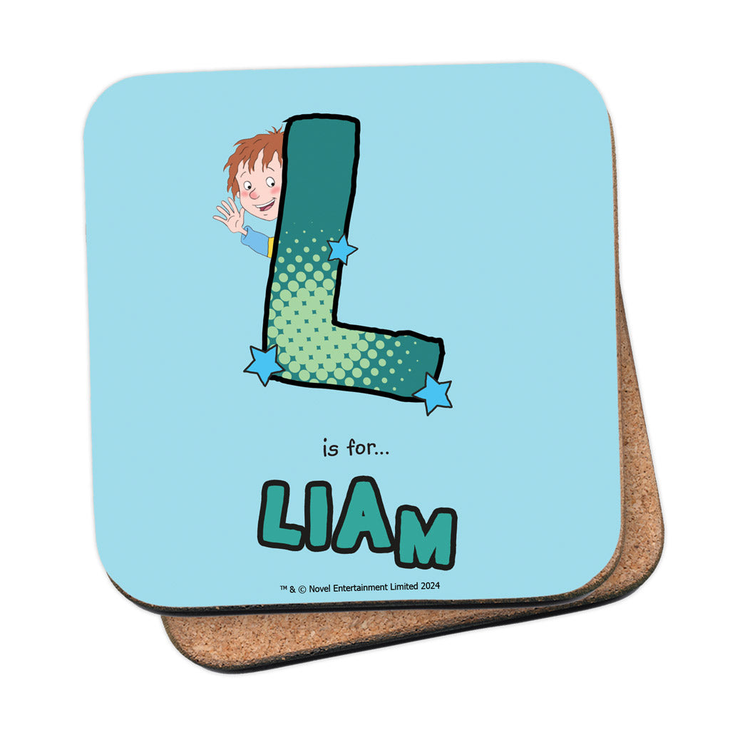 Horrid Henry Personalised Alphabet Coaster - L