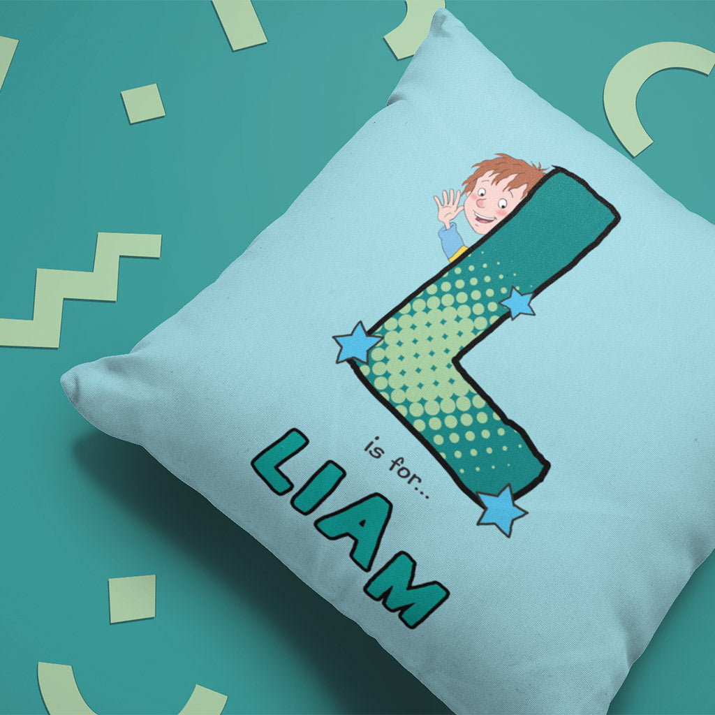 Horrid Henry Personalised Alphabet Cushion - L