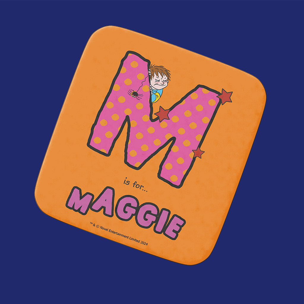 Horrid Henry Personalised Alphabet Coaster - M