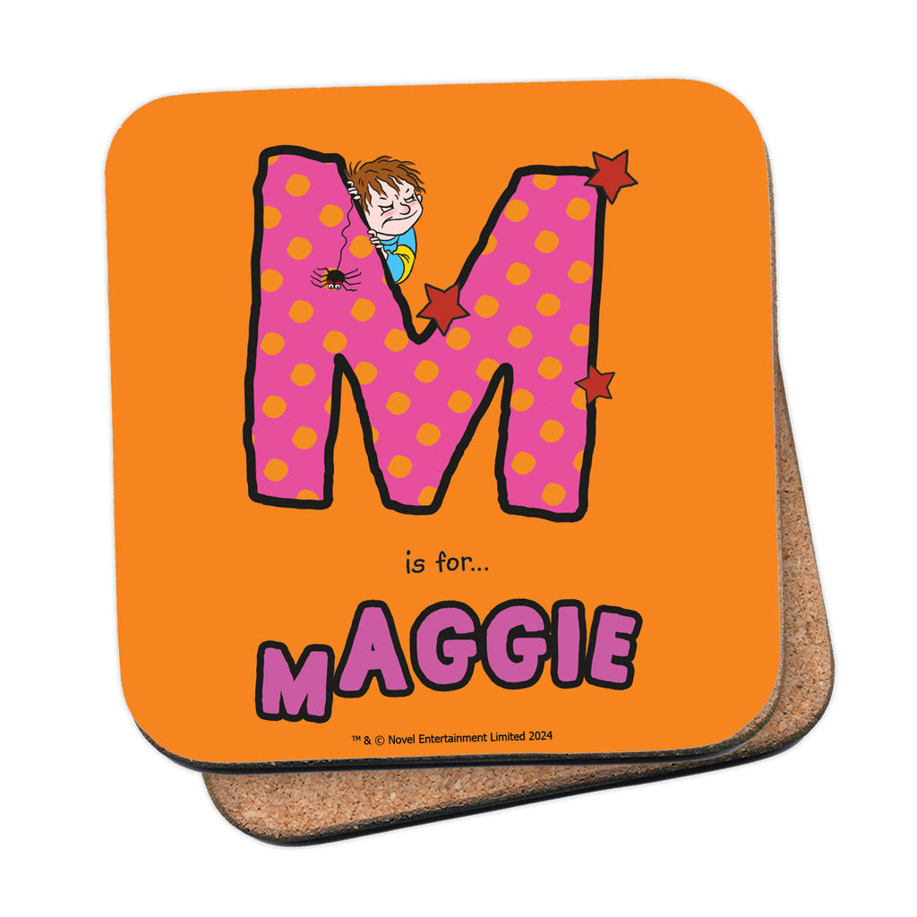 Horrid Henry Personalised Alphabet Coaster - M