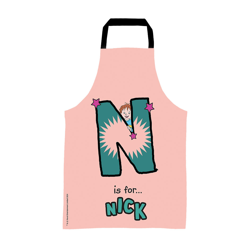 Horrid Henry Personalised Alphabet Apron - N