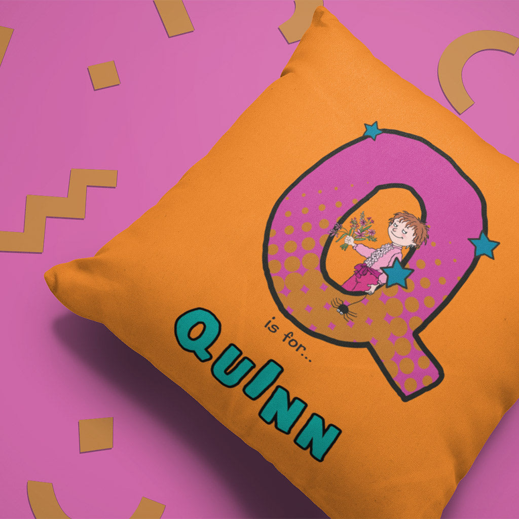 Horrid Henry Personalised Alphabet Cushion - Q