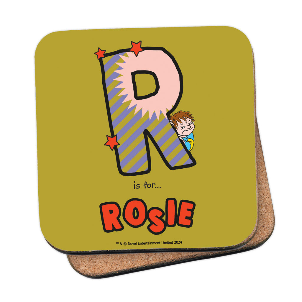 Horrid Henry Personalised Alphabet Coaster - R